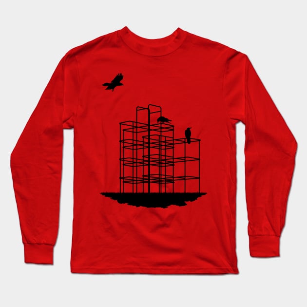 THE BIRDS Long Sleeve T-Shirt by Momech